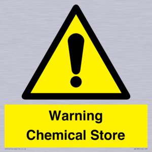 Warning Chemical Store
